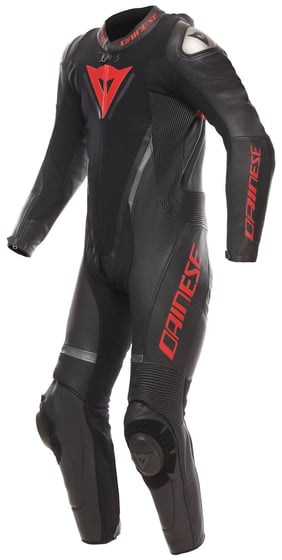 Dainese Demon Sprint Perf 1Pc Leather Suit Racepak Black/Black/Red-Lava