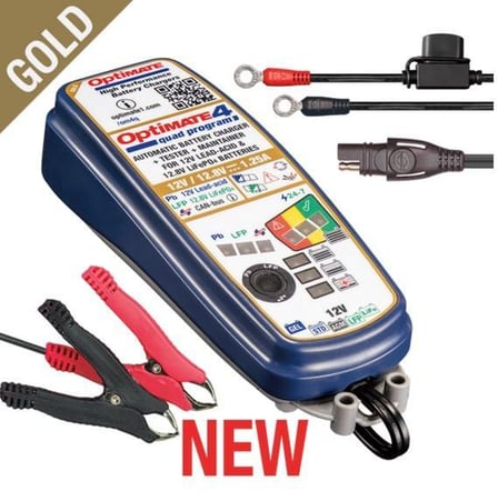 Tecmate Optimate 4 Quad Gold Acculader