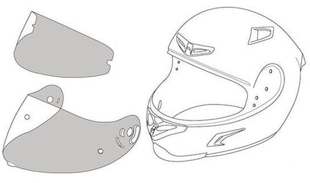 X-Lite Visor Flat X803, X802, X702, X661, X603