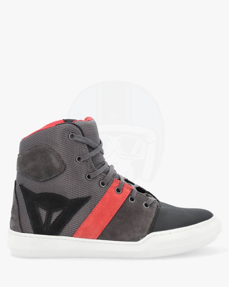 Dainese York Air Lady Shoes Phantom/Red 06D - Worldwide Shipping!