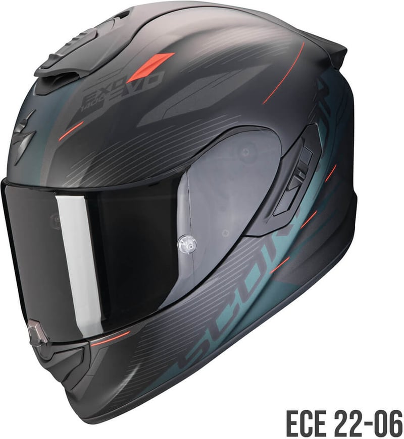Scorpion EXO-1400 EVO 2 AIR Luma Matt Black/Green - Worldwide