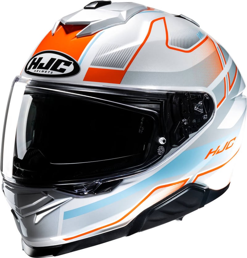 HJC i71 Iorix White/Orange - Worldwide Shipping!