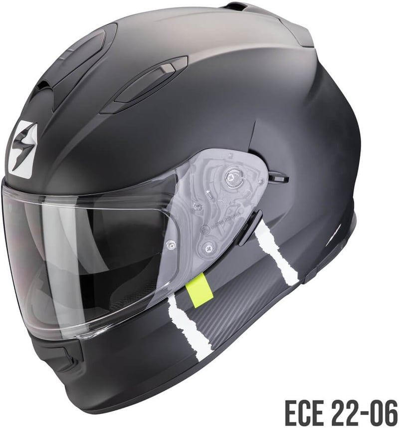 Scorpion EXO-491 Code Matt Black/Silver - Worldwide Shipping! Scorpion EXO-491 Code Matt Black/Silver - Worldwide Shipping!