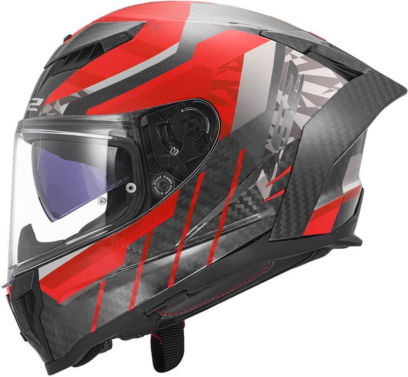 LS2 FF807 Dragon Trax Red - Worldwide Shipping!