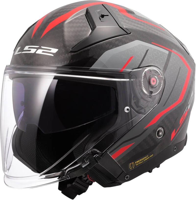 LS2 OF603 Infinity II Carbon Urus Red - Worldwide Shipping!