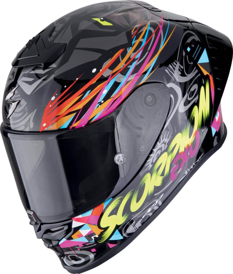 Scorpion EXO-R1 EVO II AIR Savage Black/Blue/Pink - Worldwide
