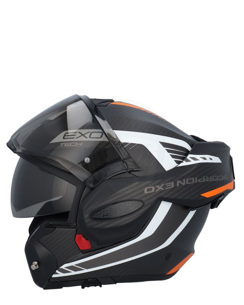 Scorpion EXO-Tech EVO Carbon Cosy Matt Black/Orange Worldwide