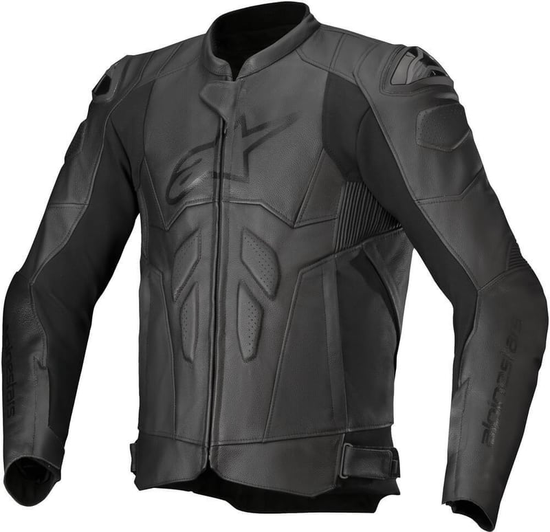 Alpinestars Dusk Leather Jacket Black 10 - Worldwide Shipping!