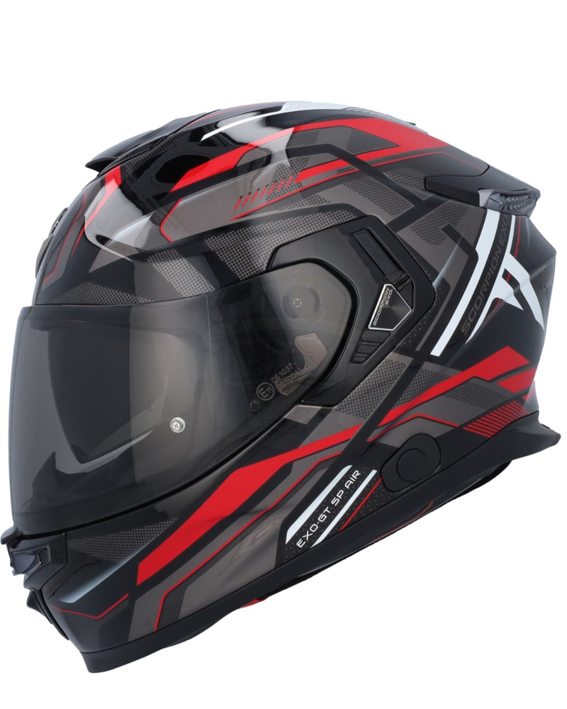 Scorpion EXO-GT SP AIR Augusta Black/Grey/Red - Worldwide Shipping!