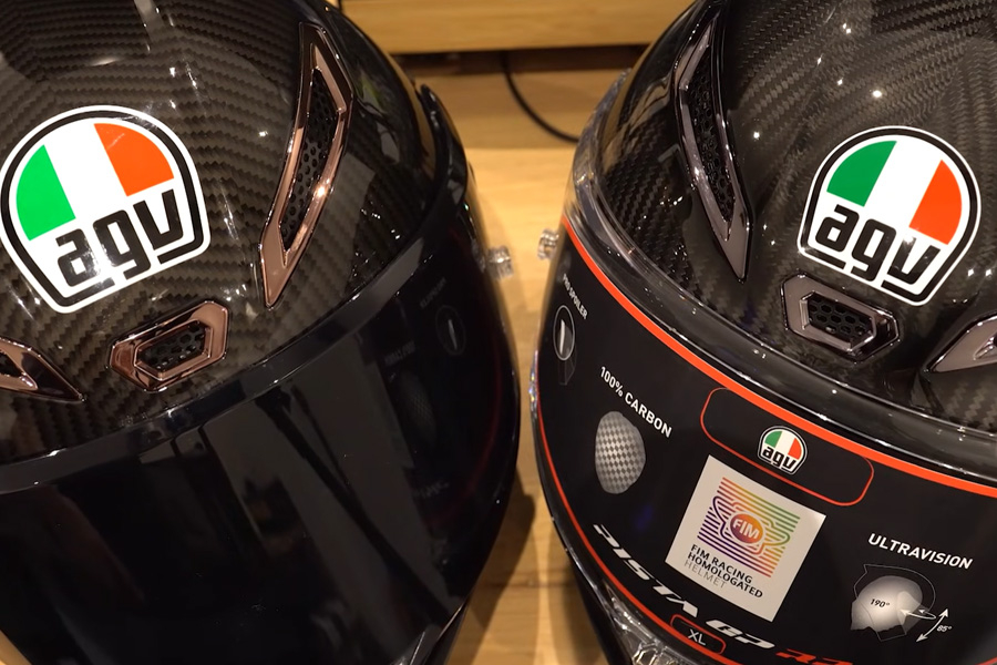 Fake AGV Pista helmets exposed - FortaMoto