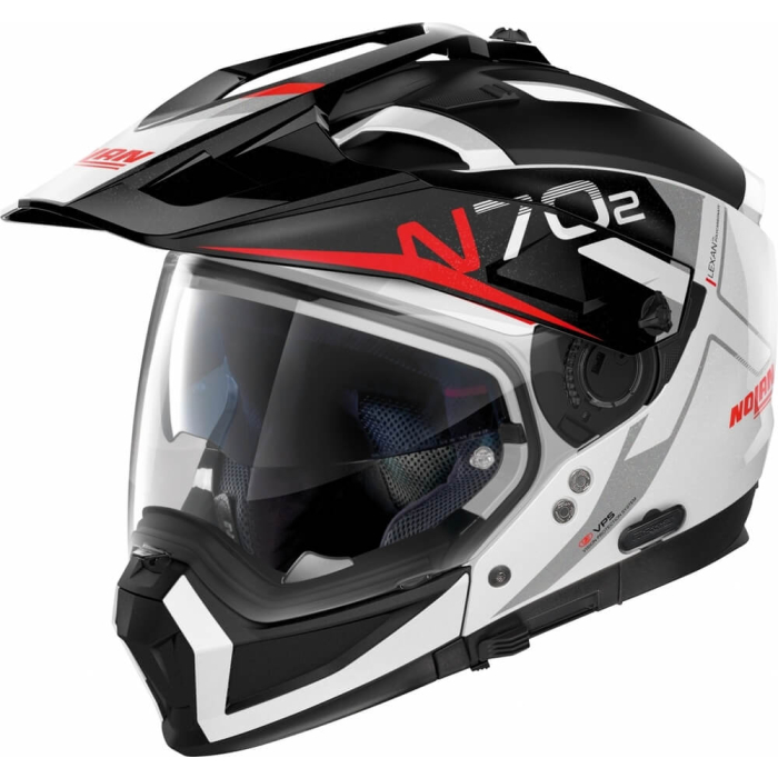 Nolan N70-2 X Bungee N-Com Metal White/Black/Red 39