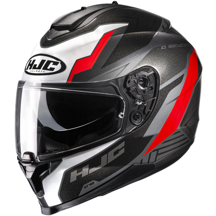 HJC C70 Silon White/Red 823