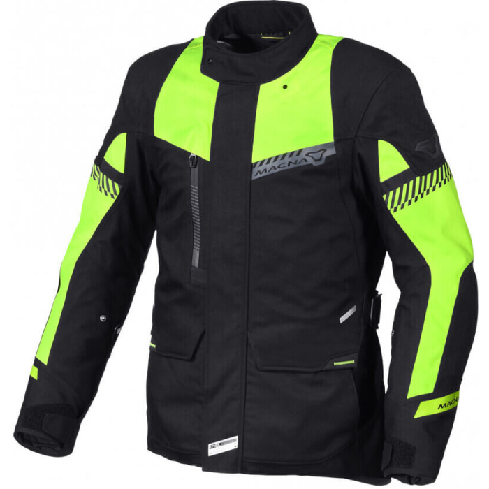 Macna Aspire Jacket Black/Yellow 170