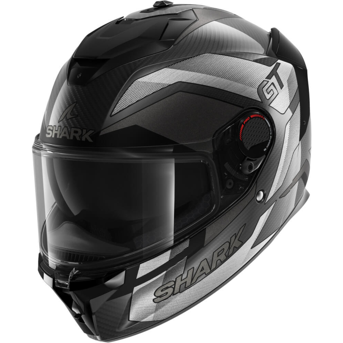 Shark Spartan GT Pro Ritmo Carbon Mat Silver Chrome DSU