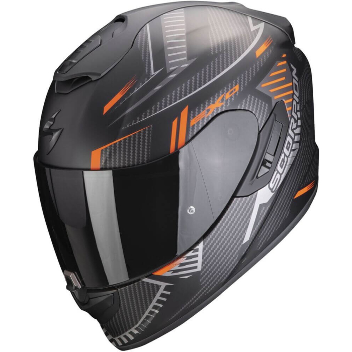 Scorpion EXO-1400 EVO Shell Matt Black/Orange