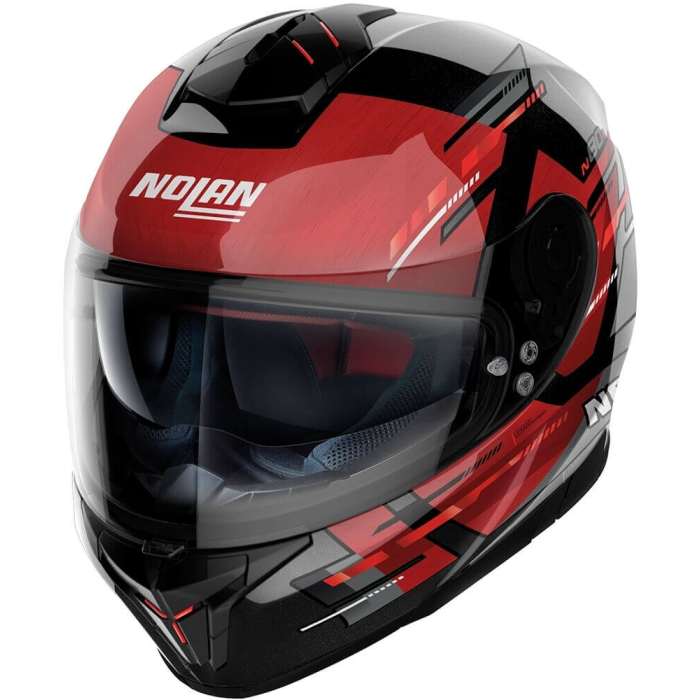 Nolan N80-8 Meteor Metal Black/Red 068
