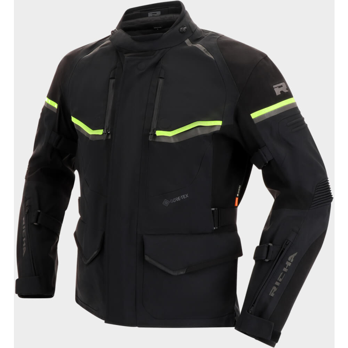 Richa Atlantic 2 GTX Jacket Black/Fluo Yellow 650