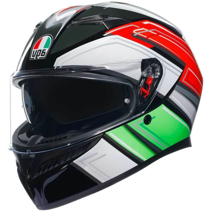 AGV K3 2023 Wing Black/Italy - Worldwide Shipping!