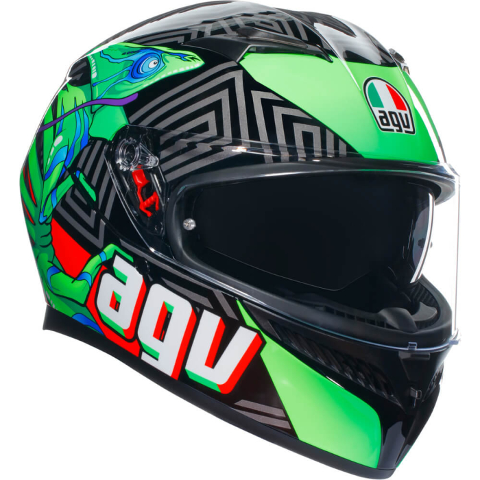 AGV K3 2023 Kamaleon Black/Red/Green