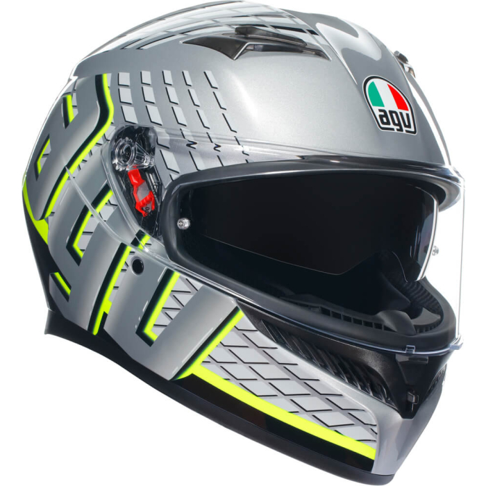 AGV K3 2023 Fortify Grey/Black/Yellow Fluo