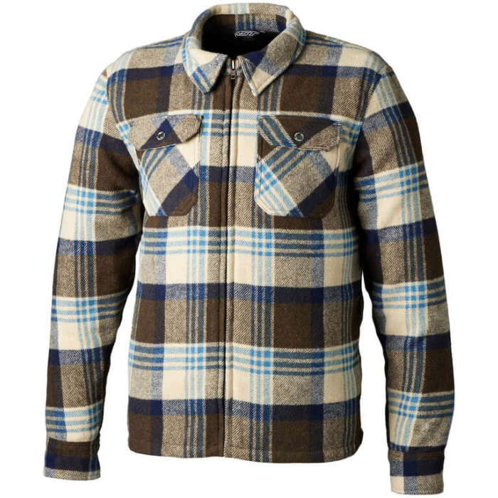 RST Brushed CE Jacket Brown/Blue Check