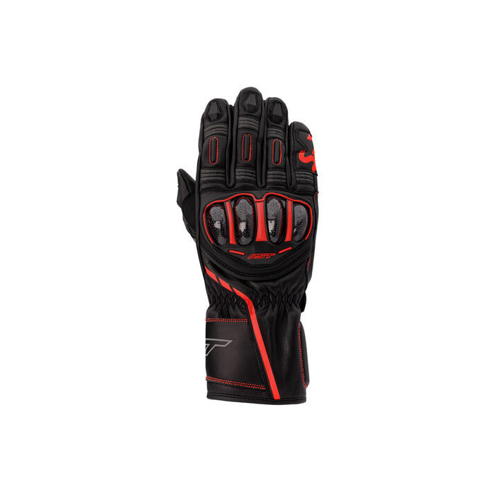 RST S1 CE Gloves Black/Neon Red