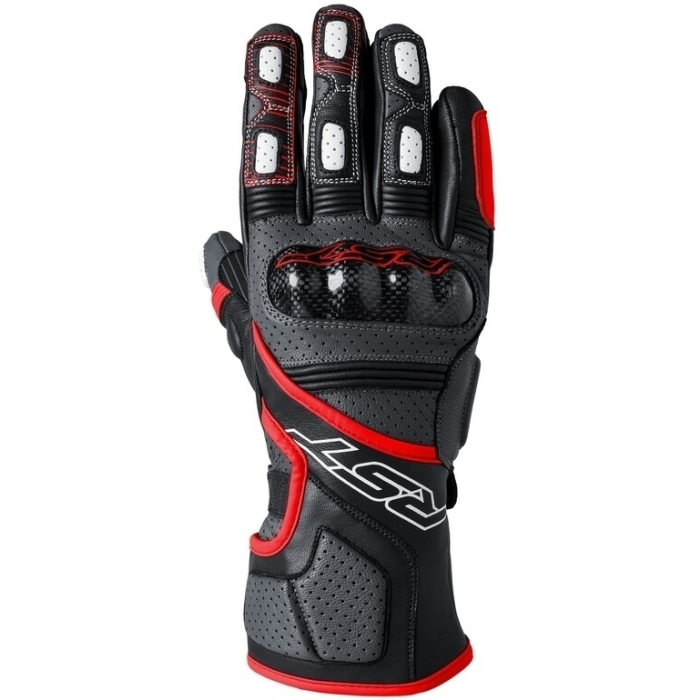RST Fulcrum CE Gloves Grey/Red/Black