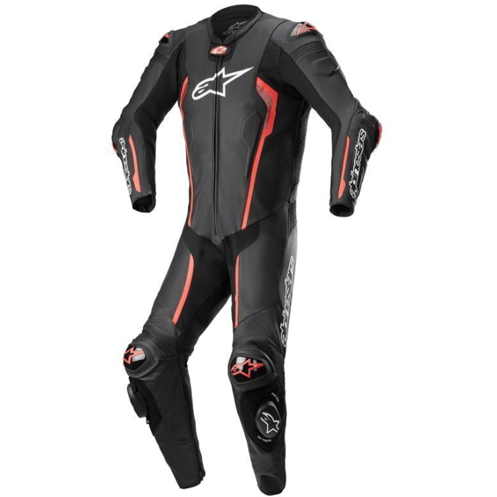 Alpinestars Missile V2 Leather One Piece Black Red Fluo 1030