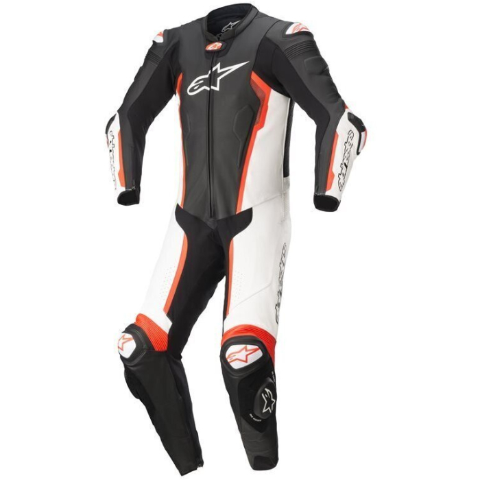Alpinestars Missile V2 Leather One Piece Black White Red Fluo 1231