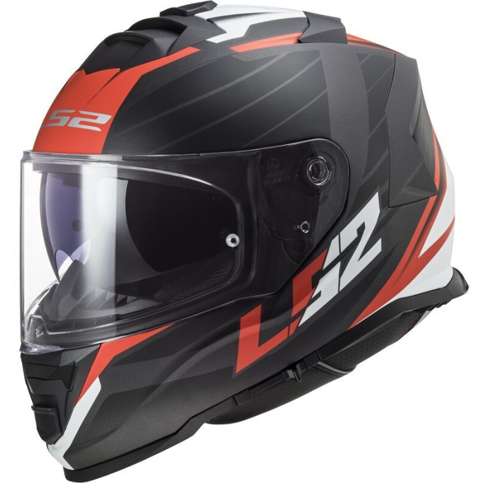 LS2 FF800 Storm II Nerve Matt Black Red