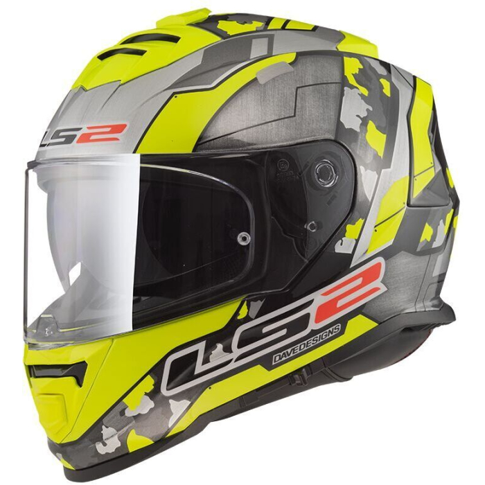 LS2 FF800 Storm II Cyborg H-V Yellow Grey