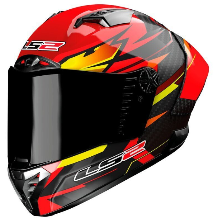 LS2 FF805 Thunder Carbon Gp Aero Fire Red Black