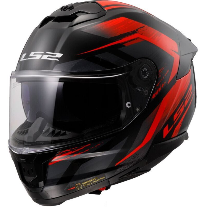 LS2 FF808 Stream II Fury Black Red