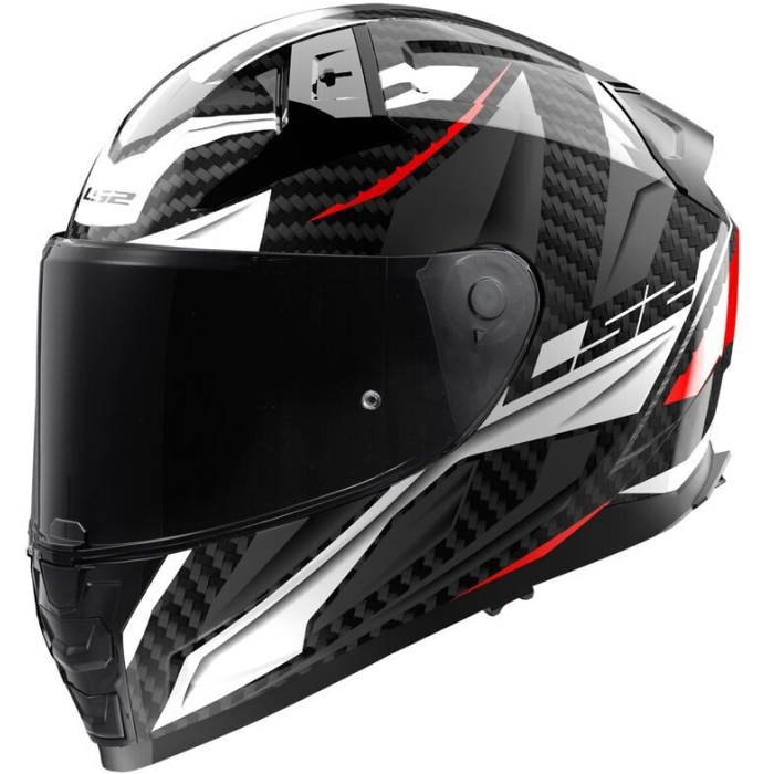 LS2 FF811 Vector II Carbon Savage White Red Grey