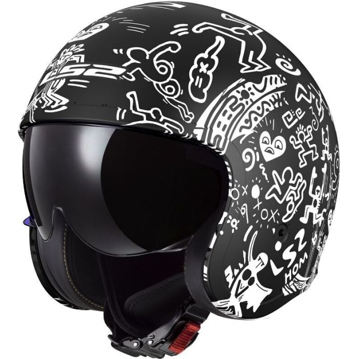 LS2 OF599 Spitfire II Tribal Matt Black White