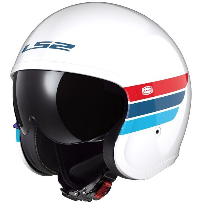 LS2 OF599 Spitfire II Retro White Blue Red