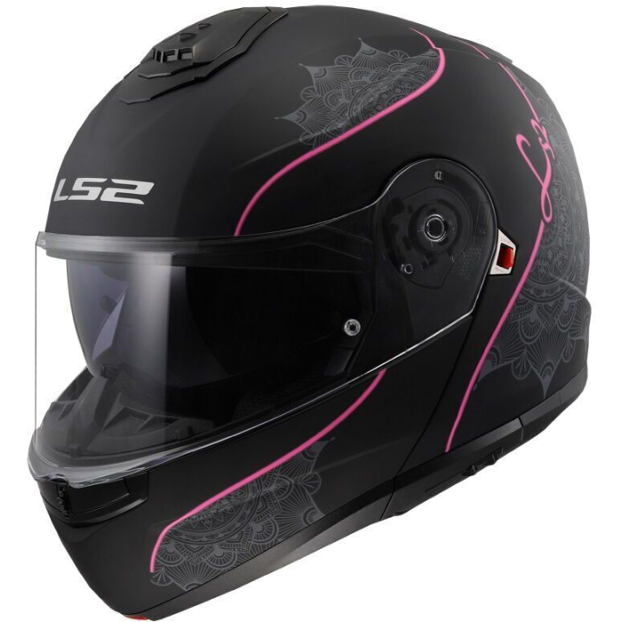 LS2 FF908 Strobe II Lux Mat Black Pink
