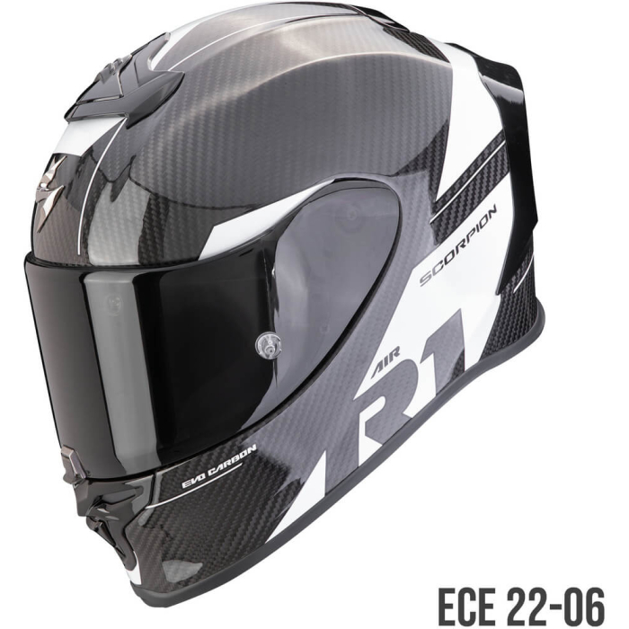 Scorpion EXO-R1 EVO AIR Carbon Rally Black/White