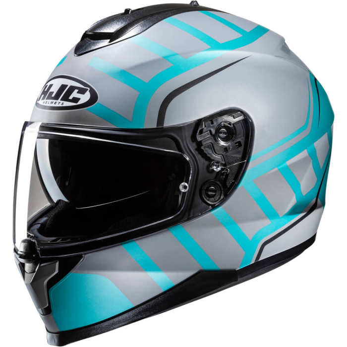 HJC C70N Holt Grey/Blue