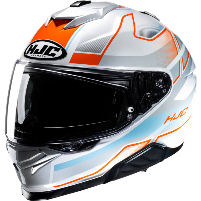 HJC i71 Iorix White/Orange - Worldwide Shipping!