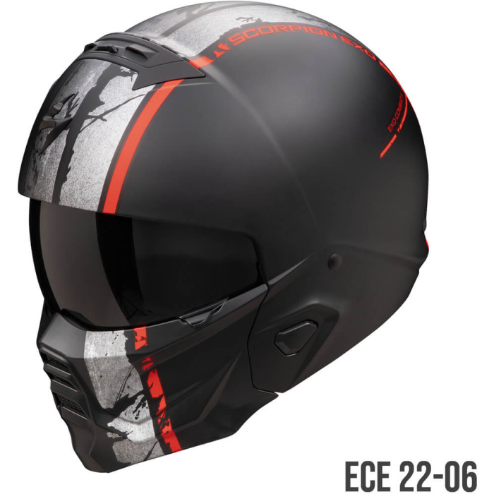 Scorpion EXO-Combat II Lord Matt Black/Red