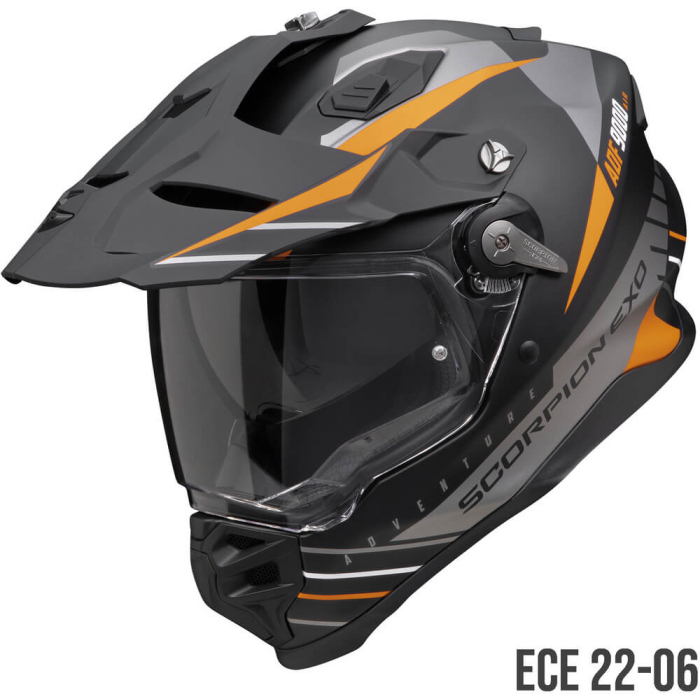 Scorpion ADF-9000 AIR Feat Matt Black/Silver/Orange
