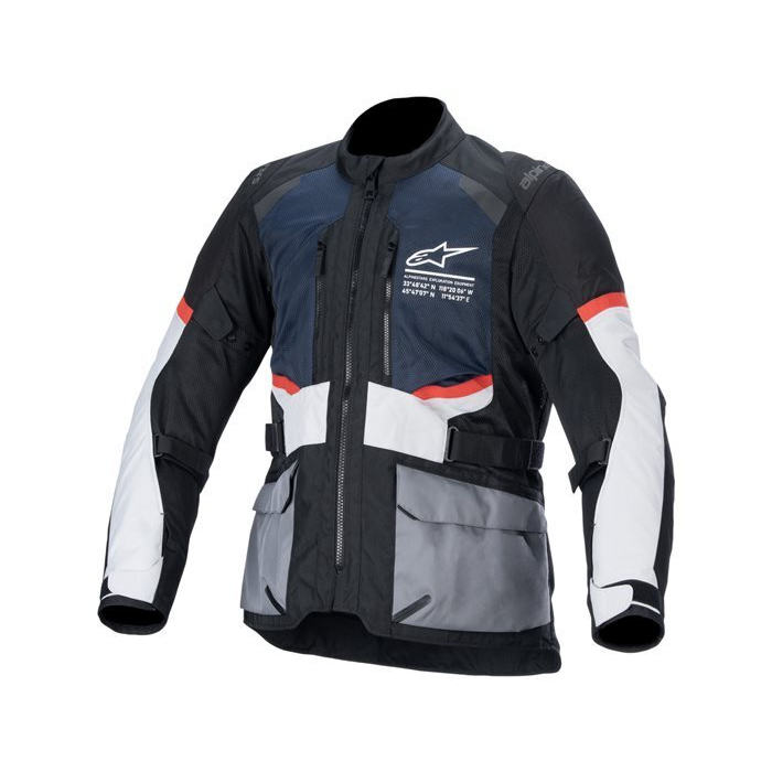 Alpinestars Andes Air Drystar Jacket Deep Blue Black Ice Gray 7029