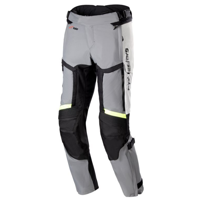 Alpinestars Bogota' Pro Drystar 4 Seasons Trousers Ice Gray Dark Gray Yellow Fluo 9195