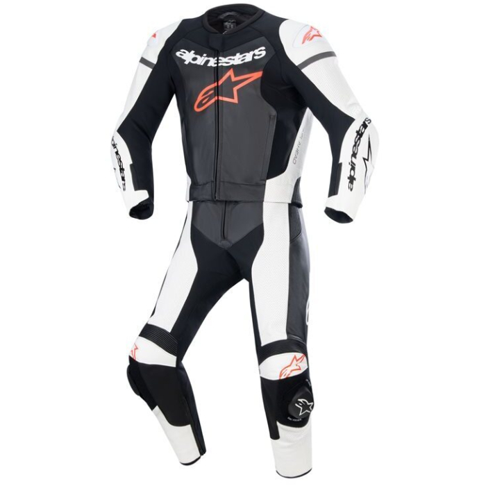 Alpinestars GP Force Lurv 2Pc Leather Suit Black White Red Fluo 1231