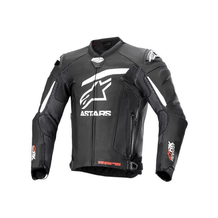 Alpinestars GP Plus R V4 Rideknit Leather Jacket Black White 12