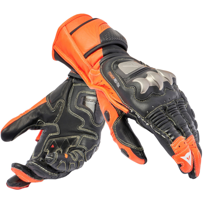 Dainese Full Metal 7 Gloves Black/Red-Fluo 628