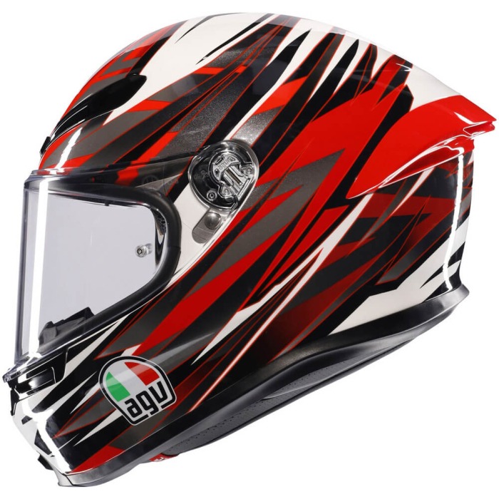 AGV K6 S Reeval White/Red/Grey 023