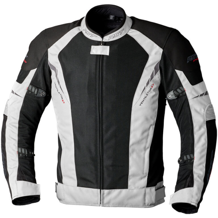 RST RST textile Ventilator-XT CE Men Jacket Black/Silver