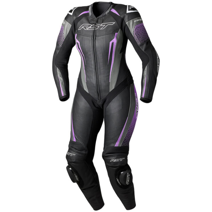 RST RST Suit TracTech Evo 5 Ladies Leather Suit Black/Fuchsia/Grey
